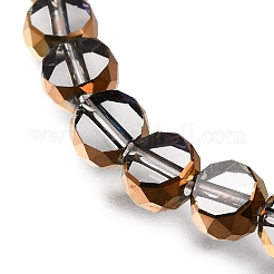 Electroplated Transparent Glass Beads Strands&nbsp;GL-CBA98F0-06B-06