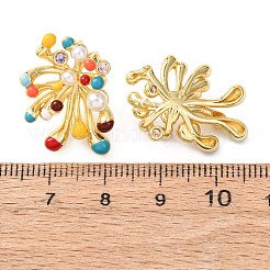 Fireworks Brass Micro Pave Cubic Zirconia Stud Earrings&nbsp;EJEW-C174-03G