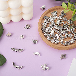 120Pcs 12 Style Tibetan Style Alloy Beads&nbsp;FIND-CW0001-23