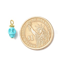Dyed Synthetic Turquoise Charms&nbsp;PALLOY-JF01452-02