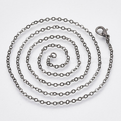 Brass Cable Chains Necklace Making&nbsp;LS-MAK-N029-01B
