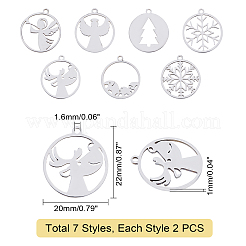 201 Stainless Steel Pendants&nbsp;STAS-UN0014-96P