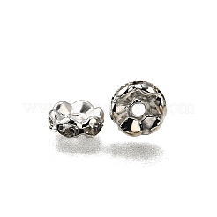 Brass Grade A Crystal Rhinestone Spacer Beads&nbsp;RB-A006-8MM-N