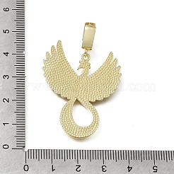 Brass Micro Pave Clear Cubic Zirconia Pendants&nbsp;CU-CBA108A-12G
