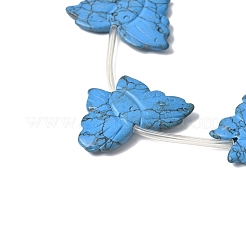 Dyed Synthetic Turquoise Beads Strands&nbsp;G-B136-A08