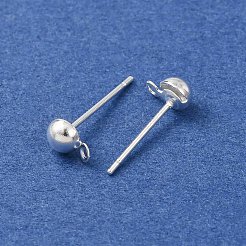 Brass Stud Earring Findings&nbsp;LS-KK-G604-01S-01