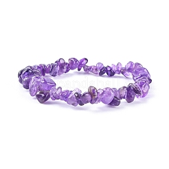 アメジストチップはブレスレットを伸ばす  内径：2-1/8~2-1/4インチ（5.3~5.6cm）&nbsp;BJEW-JB01308-03