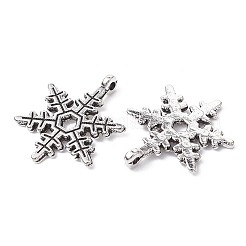 Christmas Snowflake Tibetan Style Alloy Pendants&nbsp;TIBEP-YW0001-58