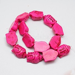 Synthetic Turquoise Beads Strands&nbsp;TURQ-G119-20x29mm-10