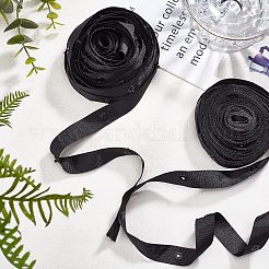 チロリアンテープ  プラスチックボタン付き  ブラック  3/4インチ（18mm）  約10.00ヤード（9.14m）/セット&nbsp;OCOR-NB0002-53A