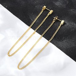 Long Chain Tassel Dangle Stud Earrings for Girl Women&nbsp;ZIRC-C025-23G