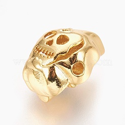 Brass Micro Pave Cubic Zirconia Beads&nbsp;ZIRC-E153-20G-NR