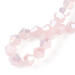 Imitation Jade Electroplate Glass Beads Strands&nbsp;EGLA-A039-J6mm-B07