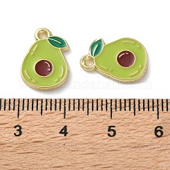 Fruit Alloy Enamel Charms&nbsp;PALLOY-S058-01LG-26