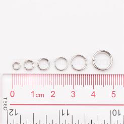 1箱アイアン製スプリットリング  ダブルループ丸カン  4mm / 5mm / 6mm / 7mm / 8mm / 10mm  プラチナ&nbsp;IFIN-JP0013-P