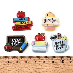 Teacher Appreciation Printed Opaque Resin Cabochons&nbsp;RE-CBA7F7E-03
