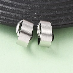 304ステンレススチールC字型カフイヤリング  ステンレス鋼色  17x17.5x13mm&nbsp;EJEW-K268-85P