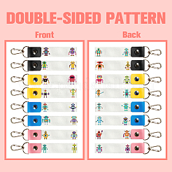 PU Leather & Cotton Name Marker Keychain&nbsp;AJEW-WH0514-018