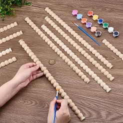 木製クラフトスティック12本  DIYクラフト用品  バリーウッド  400x20x7mm&nbsp;WOOD-PH0003-80A