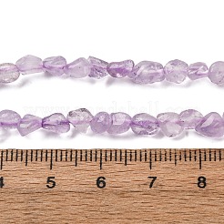 天然ラベンダーアメジストビーズ連売り  ナゲット  5~9x4~6x3~4.5mm  穴：0.7mm  約75~89個/連  15.35''（39cm）〜15.94''（40.5cm）&nbsp;G-I389-A02