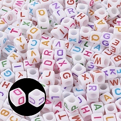 DIY 6mm Cube Bead Stretch Bracelet Kits for Children's Day&nbsp;DIY-YW0001-82