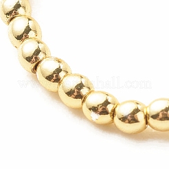 Natural White Jade Column Beaded Finger Ring with Synthetic Hematite&nbsp;RJEW-JR00460-02