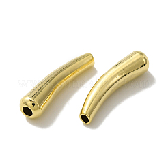 真鍮製チューブビーズ  鉛フリー＆カドミウムフリー  24KGP本金メッキ  19.5x5mm  穴：1.4~2mm&nbsp;KK-O143-47G