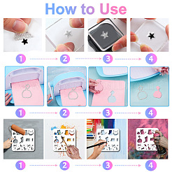 Kitten Theme 1Pc Carbon Steel Cutting Dies Stencils&nbsp;DIY-GL0003-212