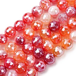 Natural Banded Agate Beads Strands&nbsp;G-B191-A01-8mm