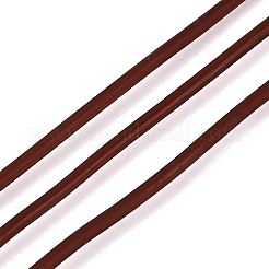 伸縮性のあるクリスタルコード  DIYのジュエリーには  ラウンド  サドルブラウン  1mm  約32.81ヤード（30m）/ロール&nbsp;EW-N007-01C-02