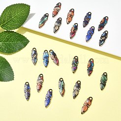 24Pcs 12 Colors Zinc Alloy Pendants&nbsp;FIND-CJ0005-14