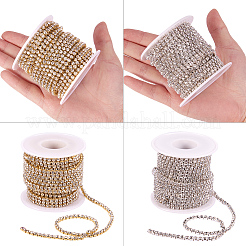 Brass Rhinestone Strass Chains&nbsp;CHC-BC0001-02