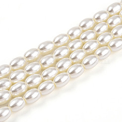 Baking Paint Pearlized Glass Pearl Bead Strands&nbsp;X-HY-T002-01C-02
