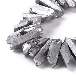 Natural Quartz Crystal Points Beads Strands&nbsp;G-K181-B13