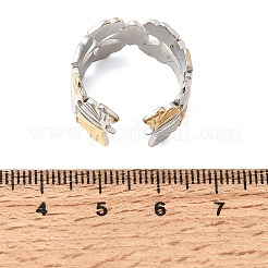 304 Stainless Steel Cuff Open Rings for Women&nbsp;SA-CBA82C8-14GP