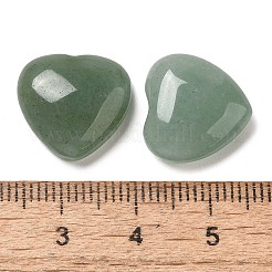 天然石グリーンアベンチュリンカボション  ハート  15x15x6mm&nbsp;G-F776-02A-03