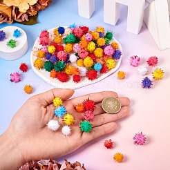 200Pcs 2 Styles Handmade DIY Doll Craft Pom Pom Yarn Pom Pom Balls&nbsp;AJEW-TA0002-18