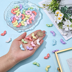 50Pcs UV Plating Opaque Acrylic Beads&nbsp;OACR-PA0001-88
