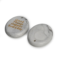 Natural Howlite Pendants&nbsp;G-K353-06E