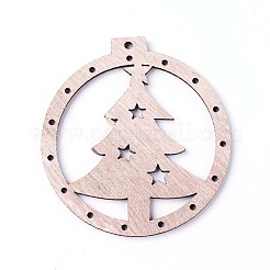 Undyed Wood Big Pendants&nbsp;WOOD-F007-01
