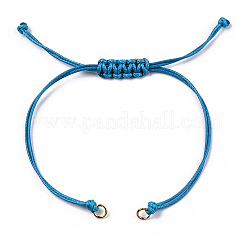 Korean Waxed Polyester Cord Braided Bracelets&nbsp;X1-MAK-T010-04G