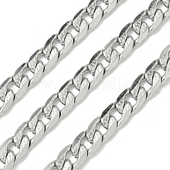 304ステンレス鋼カーブチェーン（溶接なし）  スプールで  ステンレス鋼色  9x6x2mm&nbsp;CHS-Z005-04P