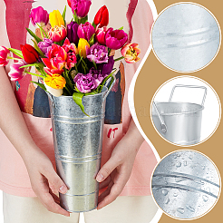 Galvanized Iron Flower Vase&nbsp;DIY-WH0899-461B