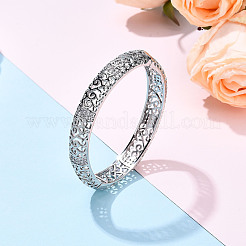 Brass Micro Pave Clear Cubic Zirconia Bracelets&nbsp;BJEW-N035-07P