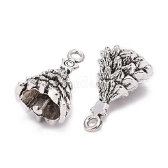 Tibetan Style Alloy Pendants&nbsp;TIBEP-GC101-AS-NR