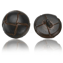 8Pcs 1-Hole Cowhide Shank Buttons&nbsp;FIND-CY0001-08B