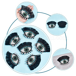 Evil Eye with Eyelash Appliques&nbsp;DIY-WH0401-32