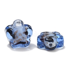 Handmade Gold Sand Lampwork Beads&nbsp;LA-T032-02G