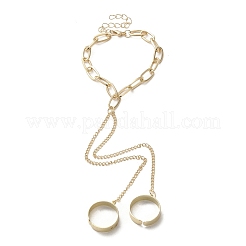 Iron Ring Bracelets&nbsp;BJEW-C054-04G