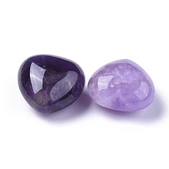 Natural Amethyst Heart Love Stone&nbsp;G-F659-B05